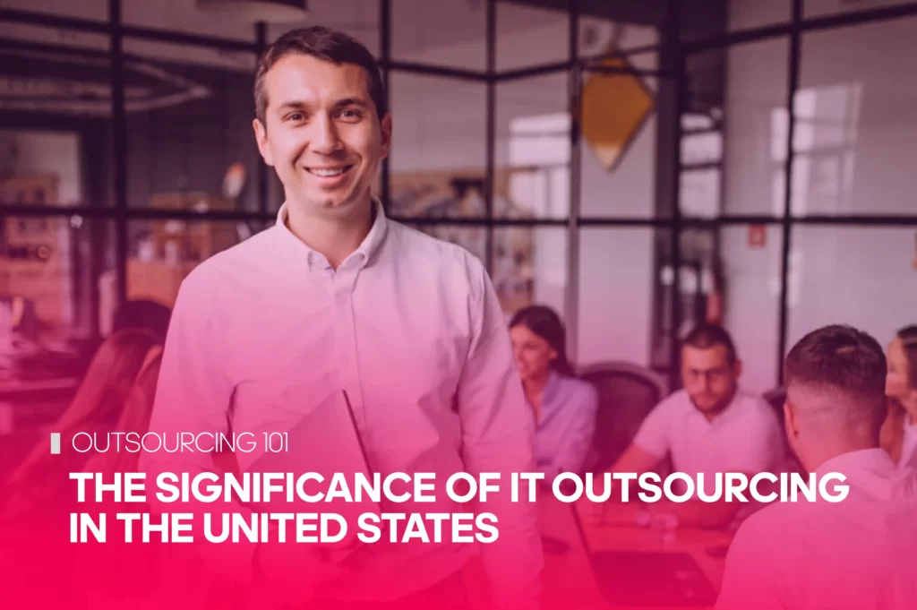 SPLACE employee posing for a photo for SPLACE Blog Cover titled “Significance of IT outsourcing in the United States”